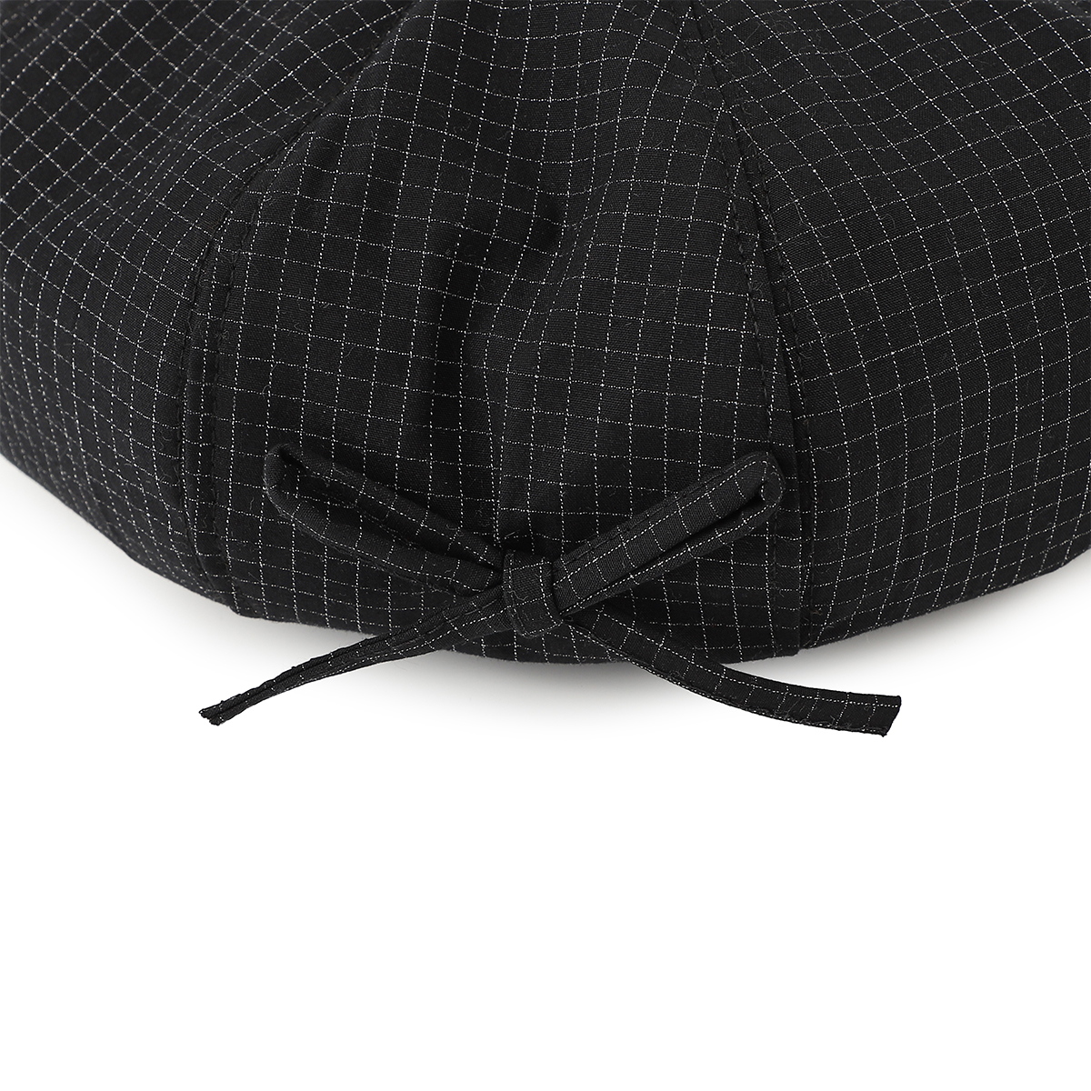 The Summer Women's Small Grid Bow Tie Simple And Elegant Style Beret Is Suitable For Outdoor Walking, Shopping And Photo-taking.