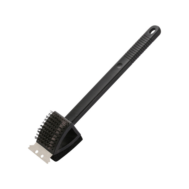 Title 9, Plastic Long-handled Copper Wire Barbecue Brush...