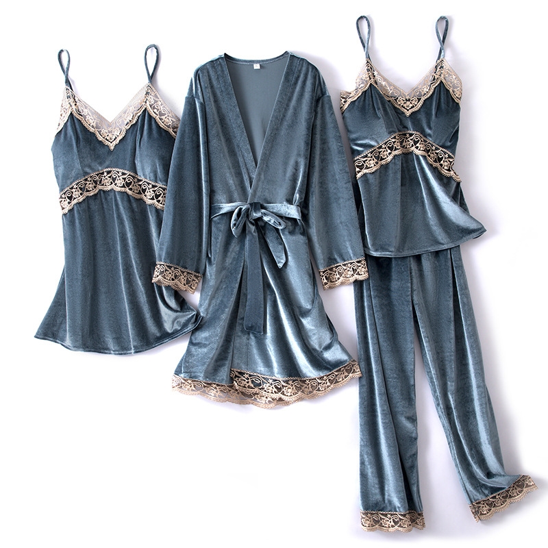 Title 5, Gold velvet pajamas women