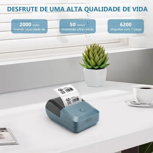 Thermal Receipt Printer Compact HighSpeed Wireless POS Printer For Small Business Rechargeable Battery For Supermarkets And Restaurants With 203dpi Resolution