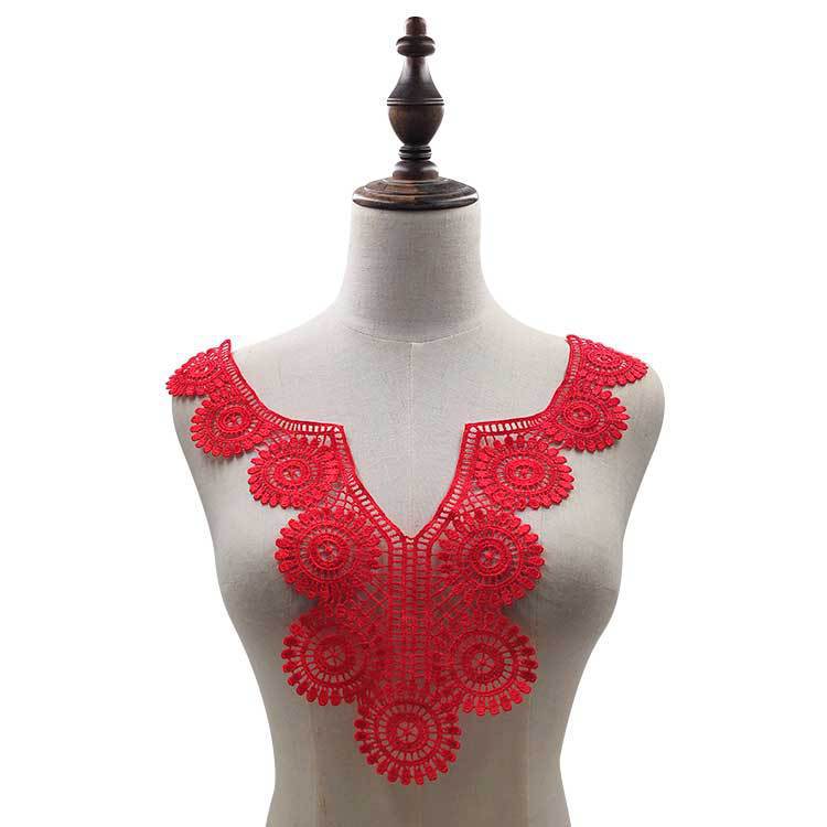 Three-dimensional Hollow Polyester Silk Embroidery Collar Flower