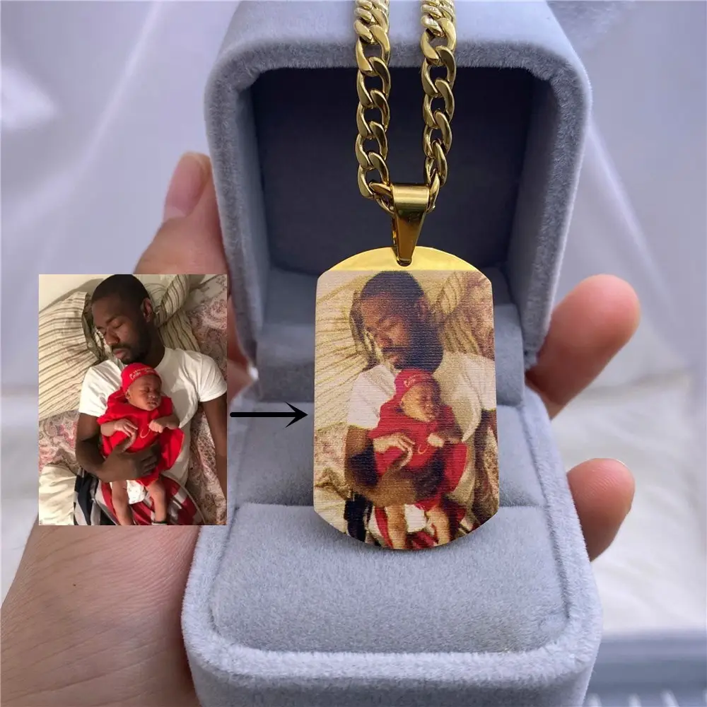 Picture Portrait Necklace Stainless Steel