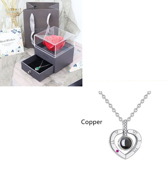 Women's 100 Languages I Love You Memory Necklace