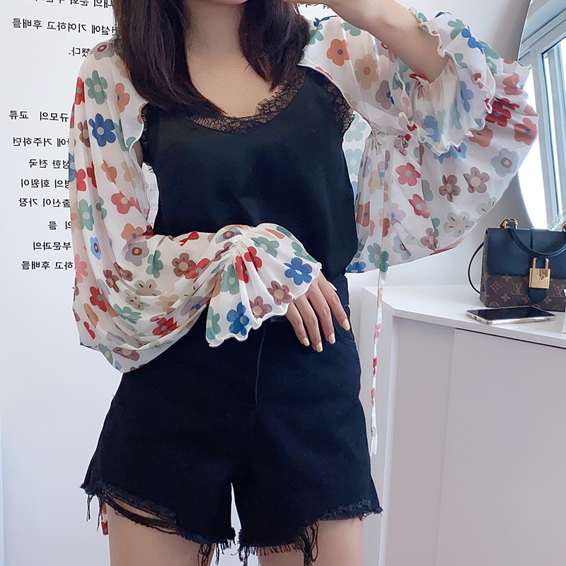 Sun Protection Clothing With Silk Scarf Women's Sun Protection Sleeves