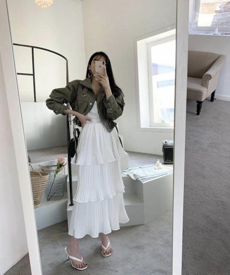 Short Work Jacket With Pocket Drawstring Waist