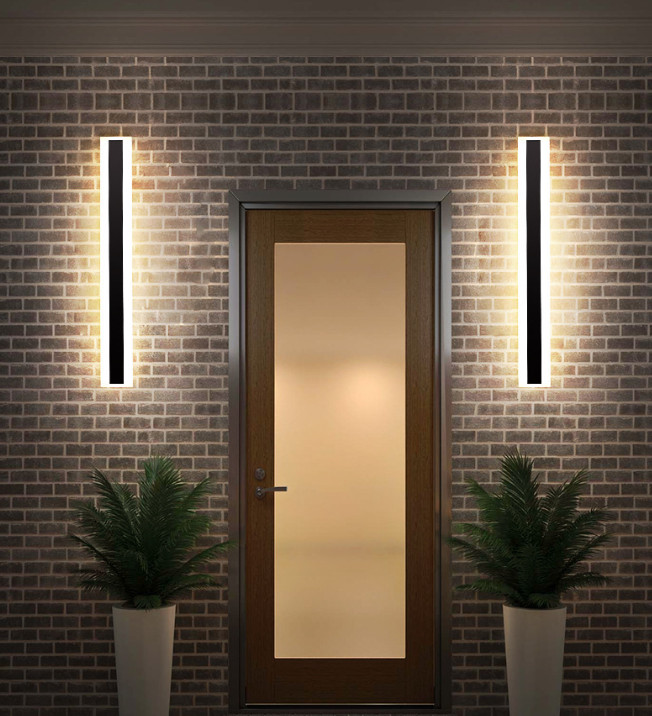 80cm LED Wall Light Acrylic Long Strip Lamp Waterproof Outdoor Garden — image 2