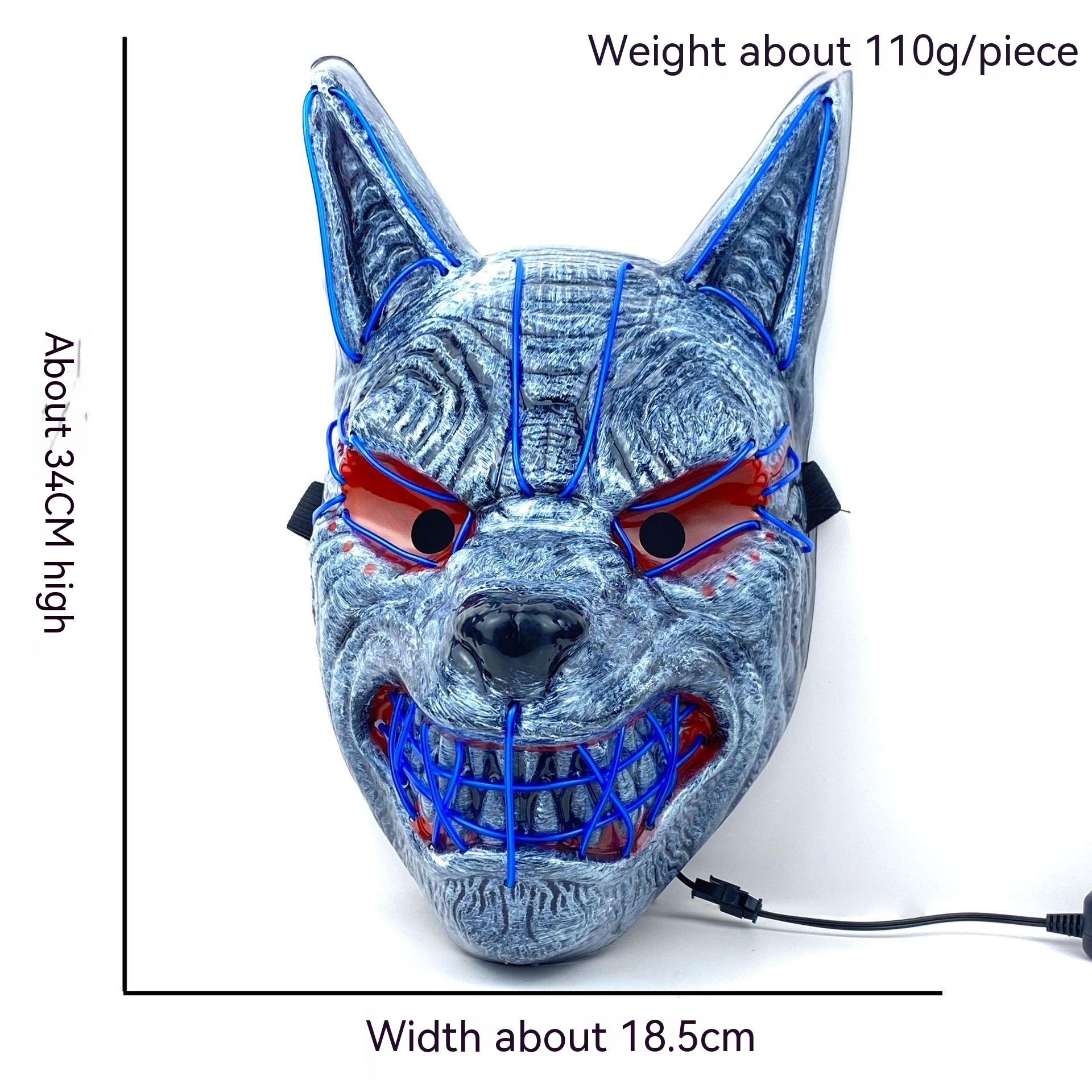 Halloween LED Full Face Luminous Mask — foto 10