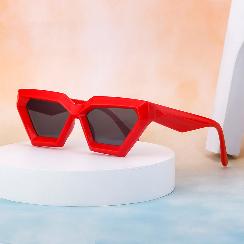 Small Frame Sunglasses Irregular Cat Eye Sunglasses - Image 9