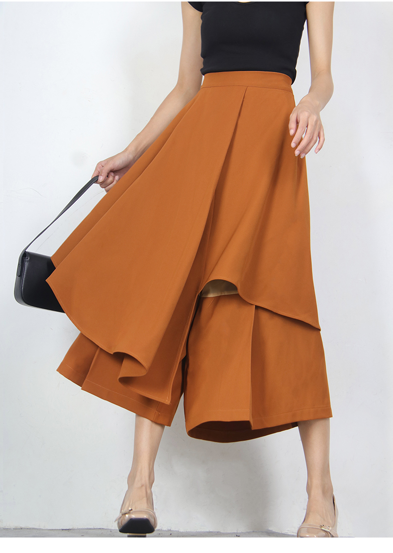 Women's Mid-Length Layered Ruffle Irregular Skirt