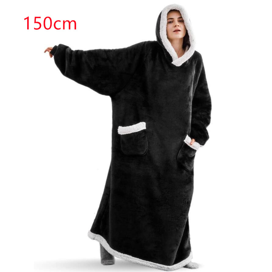 Winter TV Hoodie Blanket Winter Warm Home Clothes Women Men Oversized Pullover With Pockets - Image 26