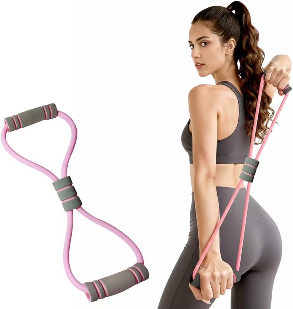 Multifunction Pedal Resistance Band, 4-Tube Elastic Pull Rope For Home Yoga, Leg Exercise, Sit-Up Assistant, Full Body Stretching & Strength Training Fitness Tension Rope