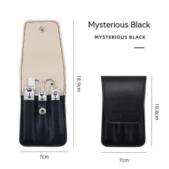 Stainless Steel Nail Clippers 6-piece Set - Black - View 1