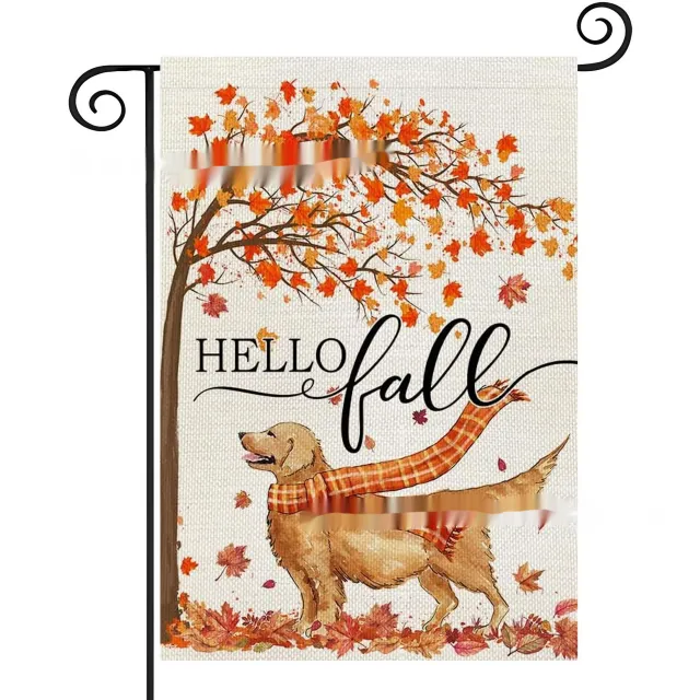 Dogs And Cats Pattern Decorative Linen Garden Banner Style 2 - Shop at LoveMi