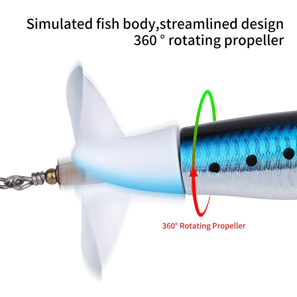 5-piece Set 13g 10cm Top Pencil Spinning Tail Hard Bait Freshwater Sea Bass Trout Lure image 11
