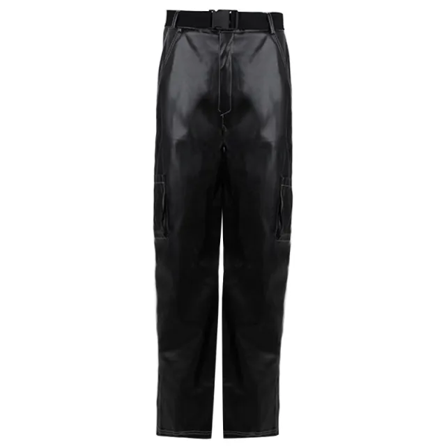 Women With High Waist Straight Trousers Black - Shop at LoveMi