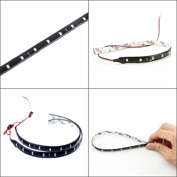 Lot Waterproof 12 DC 12V Motor LED Strip Underbody Light For Car Motorcycle — foto 6