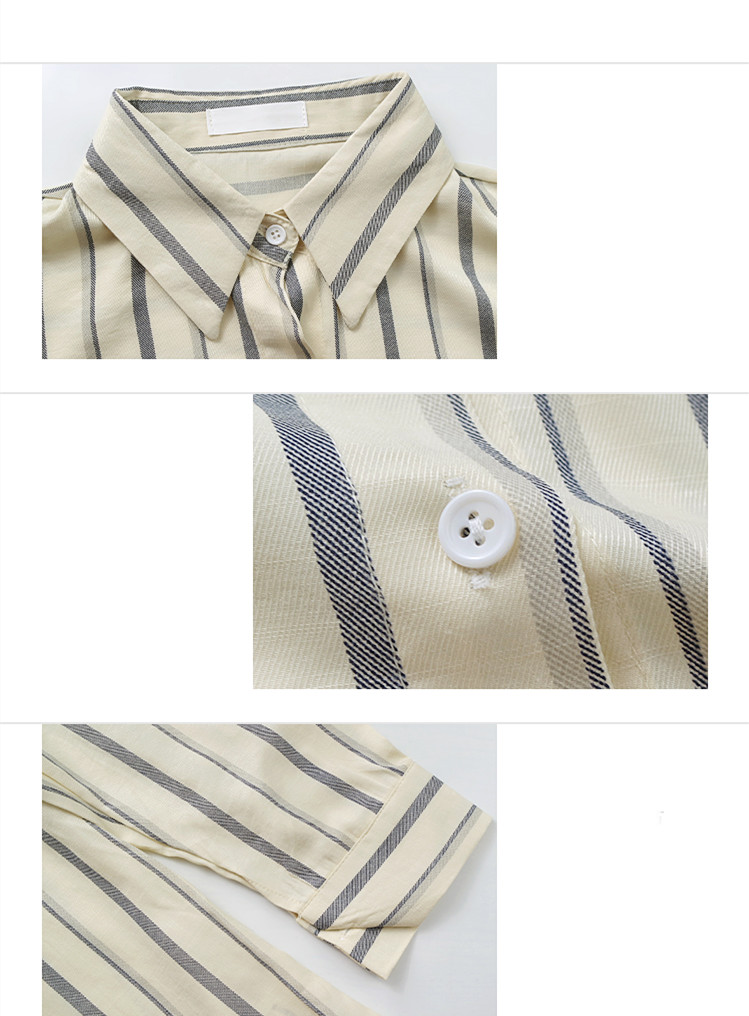 Title 11, Vintage Versatile Long Sleeve Striped Shirt Chi...