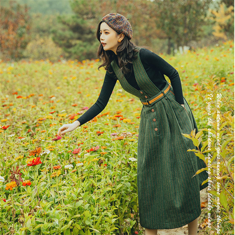New Skirt Sweater Dress With Thin Sweater Two-piece Suit