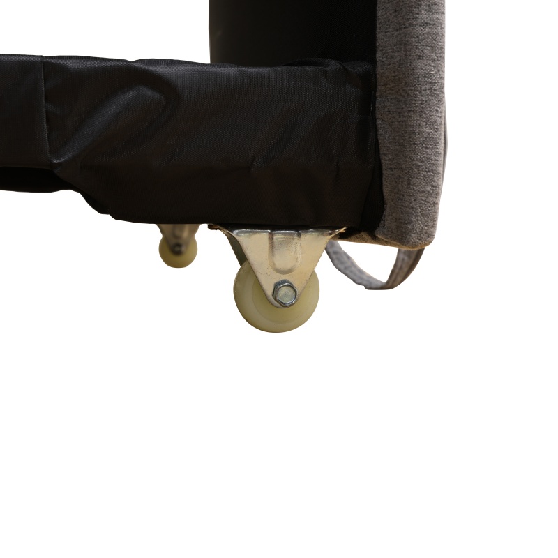 Pickup Only--Deep Grey Sackcloth Living Room Sofabed