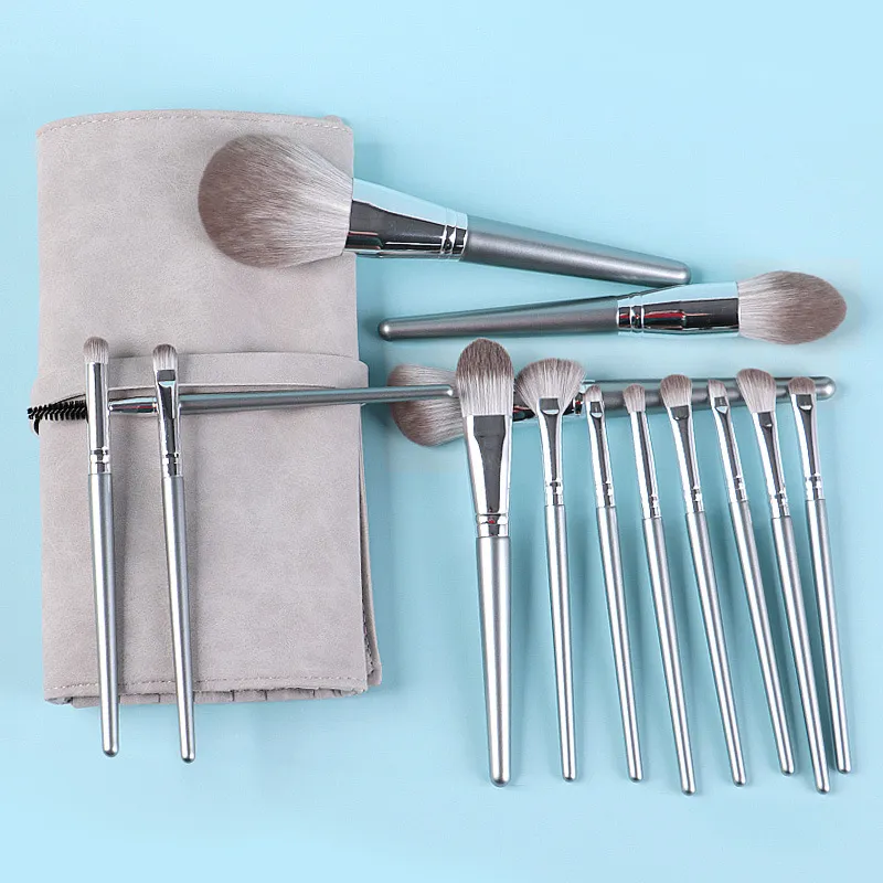 New Wooden Handle Makeup Brush Set Makeup Tools Makeup - Style B