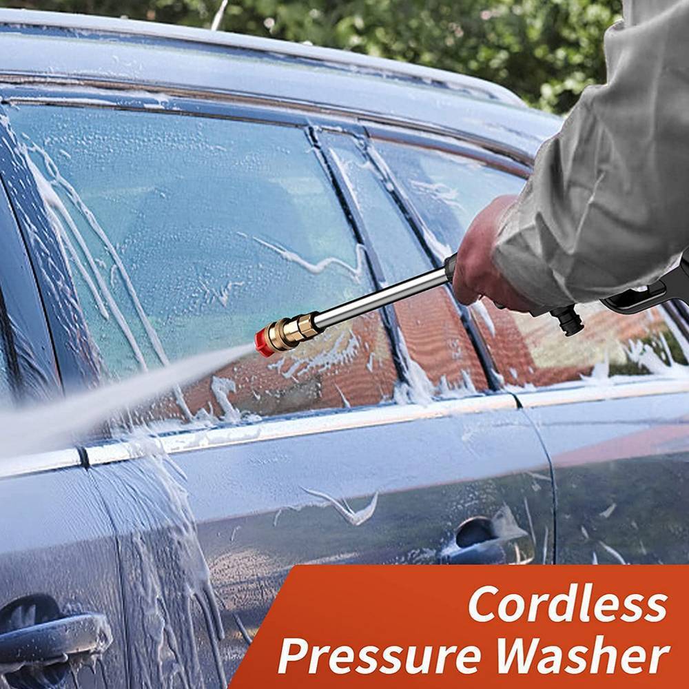 2 BatteryPortable Cordless Car High Pressure Washer Jet Water Wash Cleaner Gun