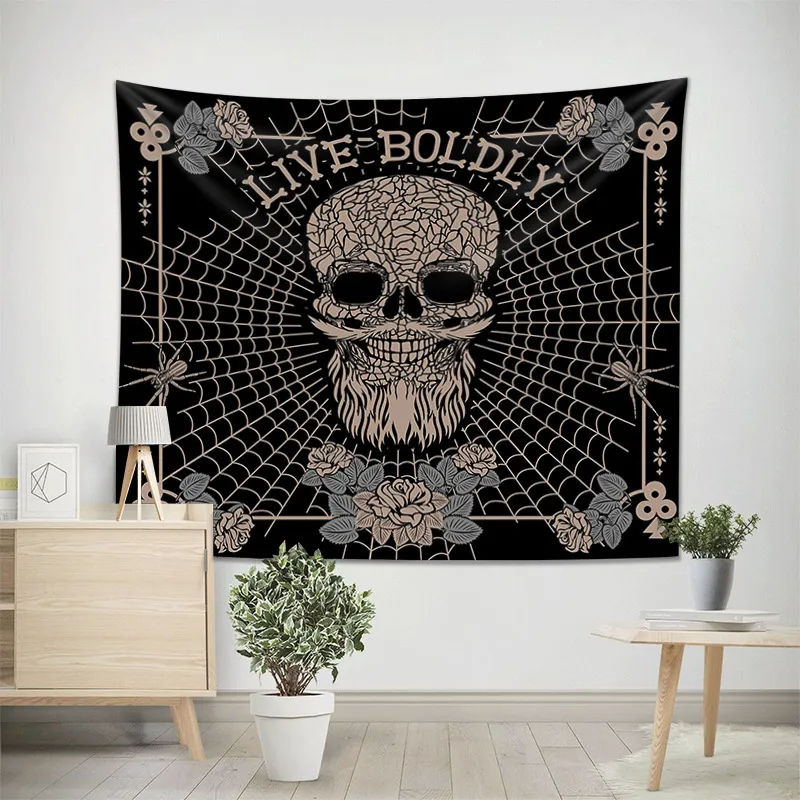 Skull Home Improvement Room Decor Tapestry – image 3