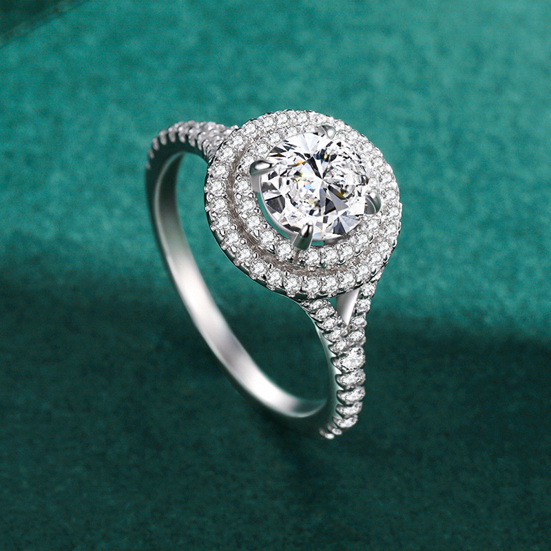 925 Sterling Silver 5 Carat Faux Diamond Ring