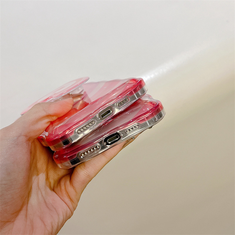 Overlapping Love Bracket Silicone Phone Case