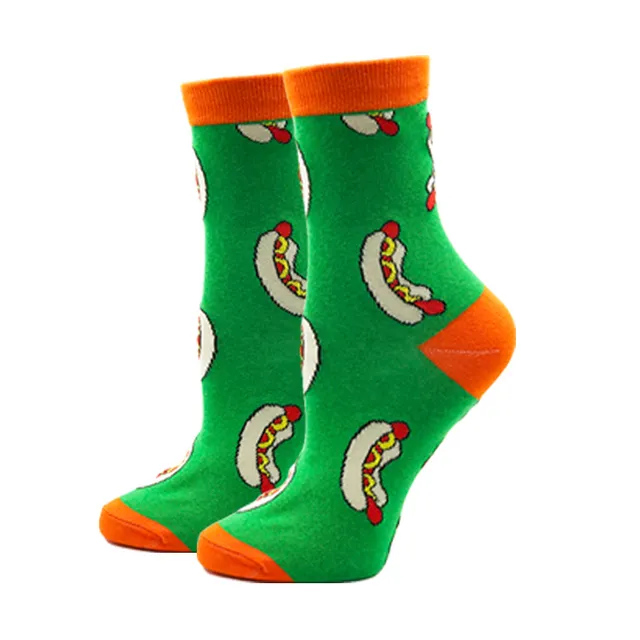 Women's Casual Fashion Simple Jacquard Socks - C325