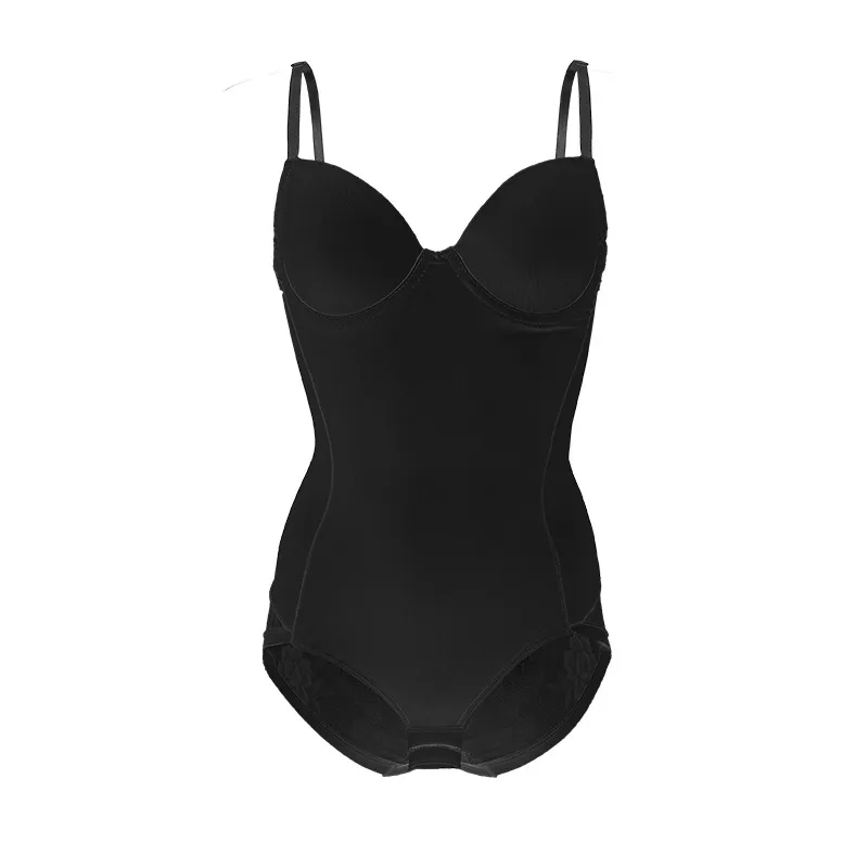 Women's Boxer Corset With Buckle Corset - Black