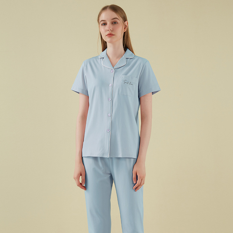 Title 5, Pure Cotton Womens Suit Pajamas