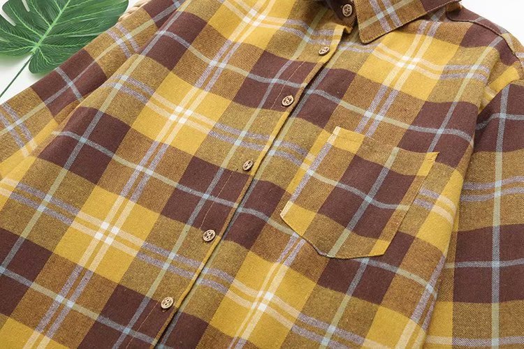 Title 14, Retro Plaid Long-sleeved Base Shirt