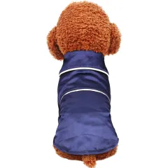 Pet Clothes Spring And Summer New Pyjamas Silk Bathrobe Robe - Blue - View 1