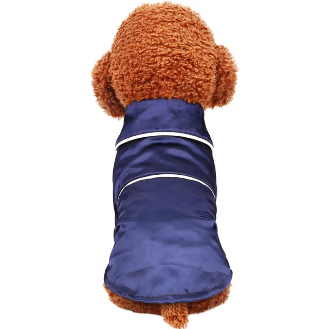 Pet Clothes Spring And Summer New Pajamas Silk Bathrobe Robe Blue - Shop at LoveMi