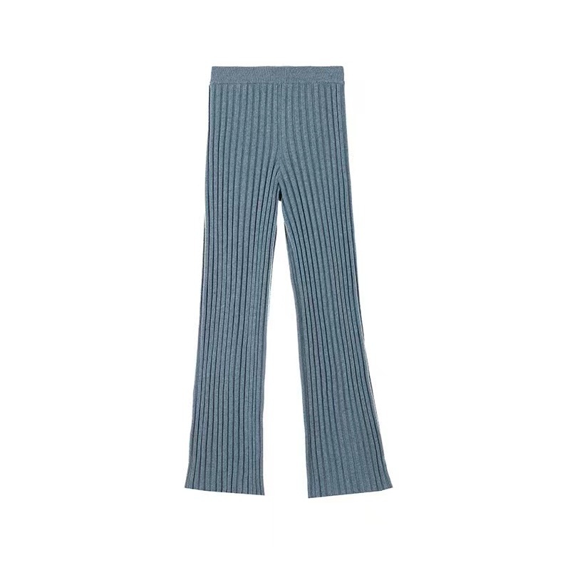 Title 3, Womens Pit Strip Knitted Wide Leg Mopping Pant...