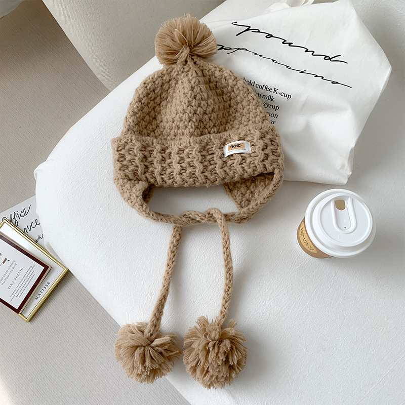 Women's All Match Cute Fur Ball Knitted Hat