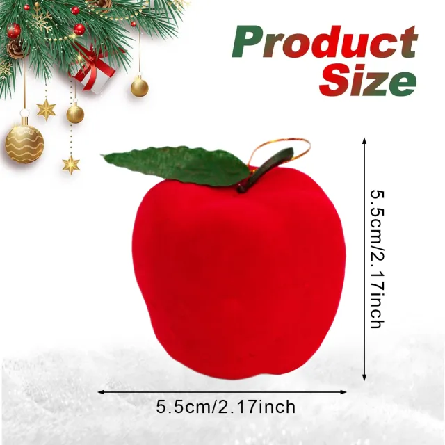 12 Packs Christmas Ornament Xmas Tree Fake Red Apples Hanging Decorations Holiday Tree Red Foam Ball Ornament Pendants For Christmas New Year Holid... - Shop at LoveMi