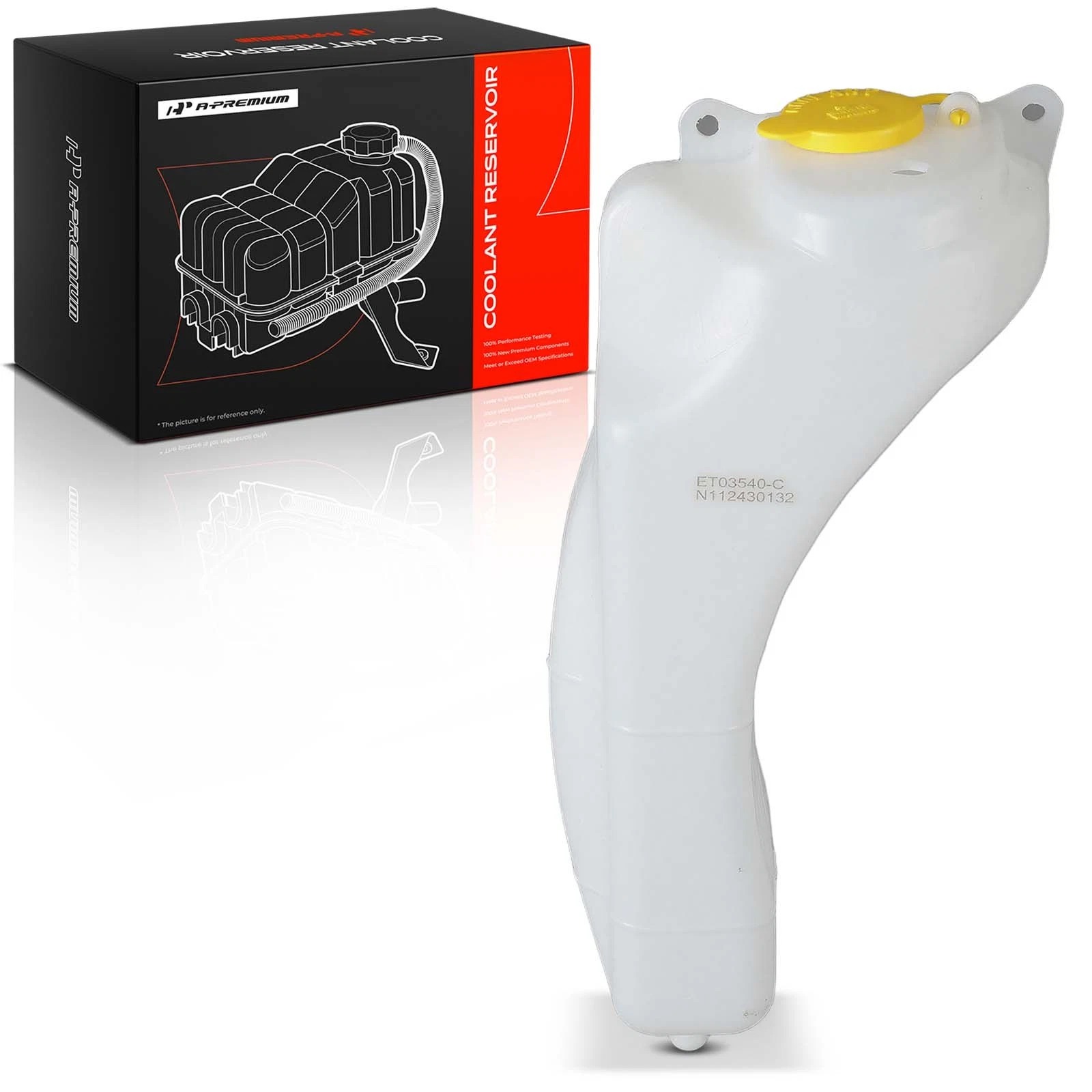 A-Premium Coolant Reservoir Expansion Tank With Cap For Chevrolet -Spark 11-15
