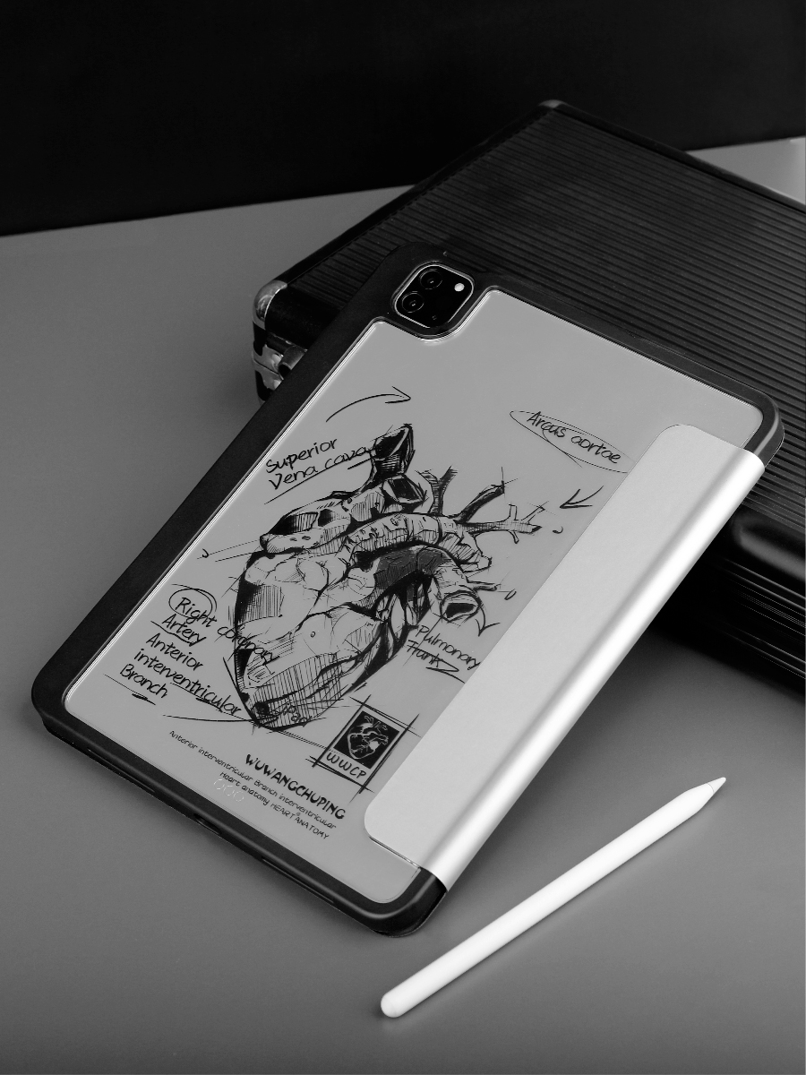 Illustrated Tablet Case (Heart-12.9inches)