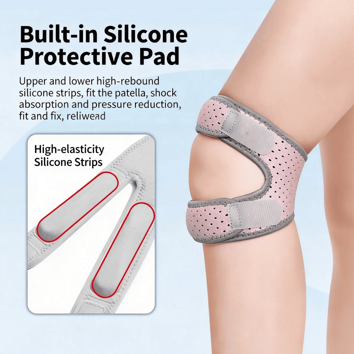 Brace Genou Double Sangle — Maintien Optimal Genou et Rotule - image 2