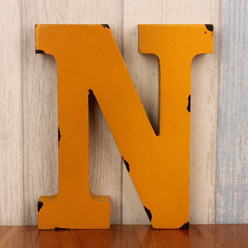 Title 7, Creative retro wooden alphabet decoration ornam...