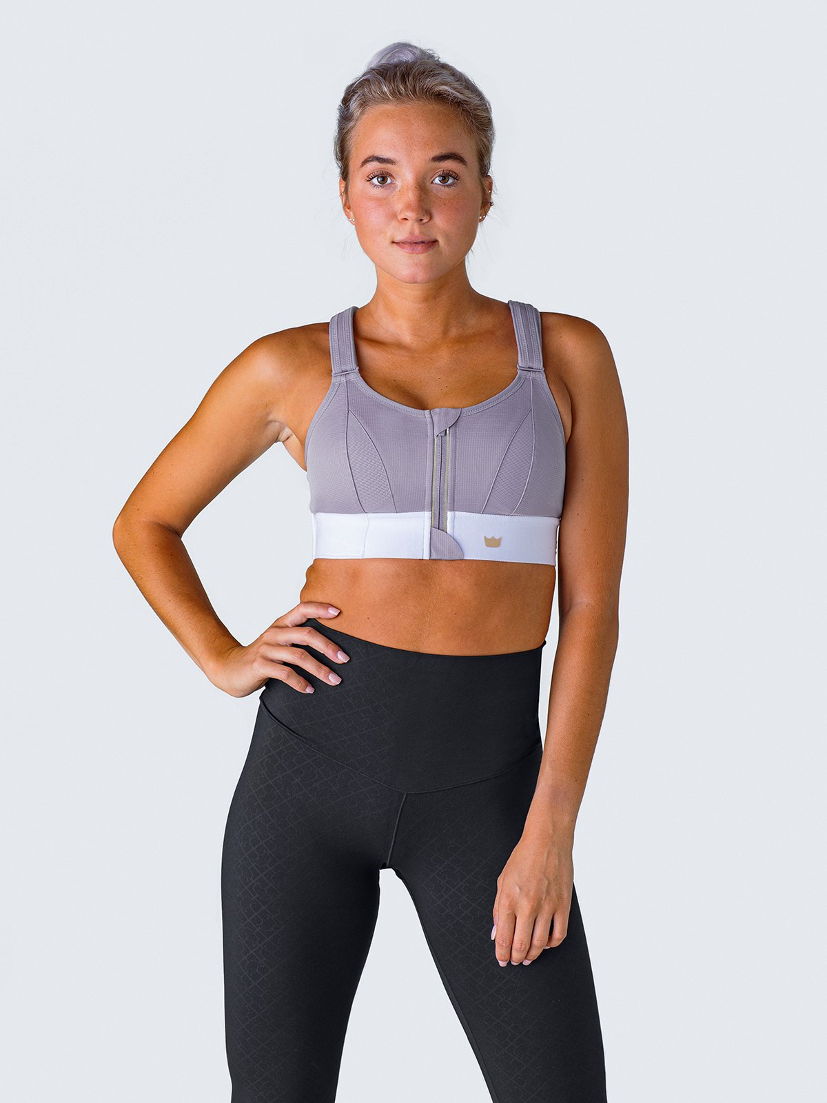 Title 3, Large Size Sports Bra Adjustable Zipper Combina...