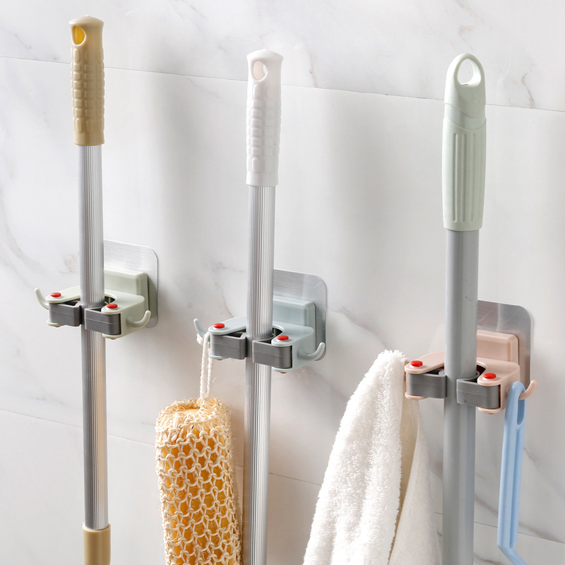 Title 1, Multi-functional Punch-free Wall Hanging Mop Rack