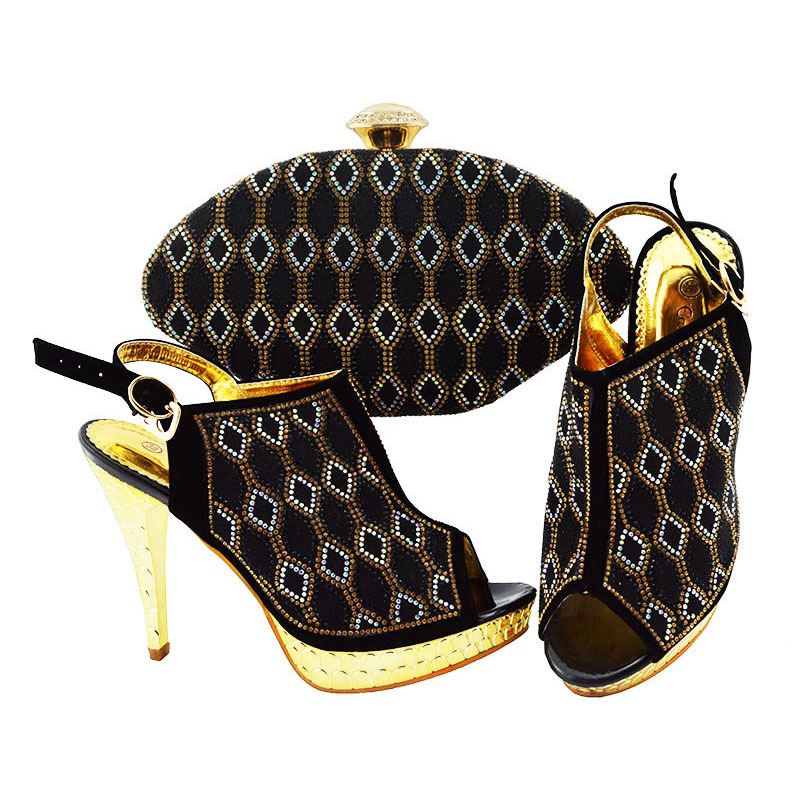 Stiletto European And American Spot Fish Mouth High Heeled Shoes Messenger Bag