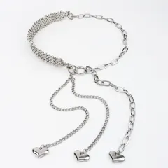 Metal Waist Chain Female Summer Fashion INS Wind New Decorative Collocation Dress Design Sense High Street Personality Belt - Silver - View 1
