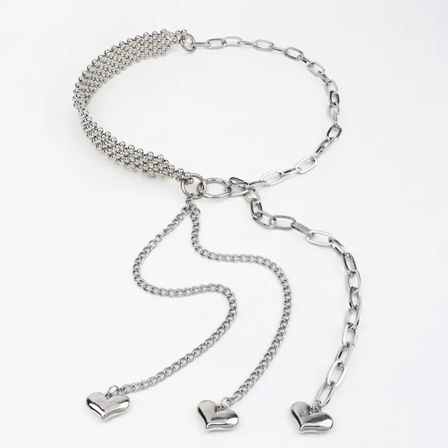 Metal Waist Chain Female Summer Fashion INS Wind New Decorative Collocation Dress Design Sense High Street Personality Belt Silver - Shop at LoveMi