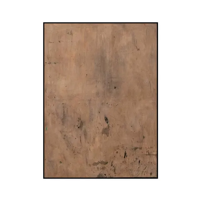 Handmade Oil Painting Canvas Wall Art Decoration Modern Brown Abstract Wabi Sabi Style Minimalist For Home Decor Rolled Frameless Unstretched Paint... Without Inner Frame - Shop at LoveMi