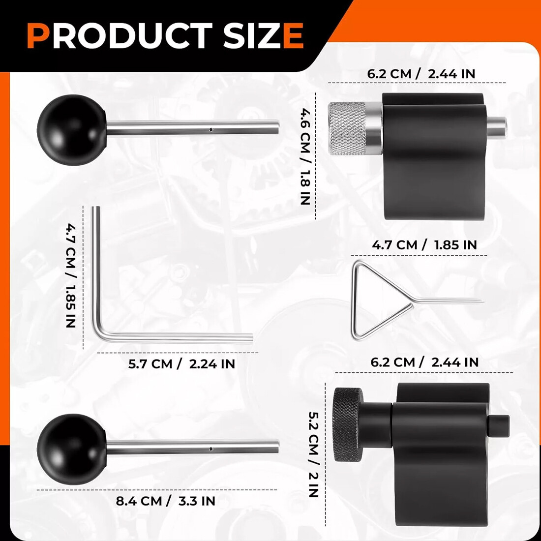 Crank Cam Timing Belt Tool Kit For VW 1.2 1.4 1.9 2.0 TDi  Engine UK