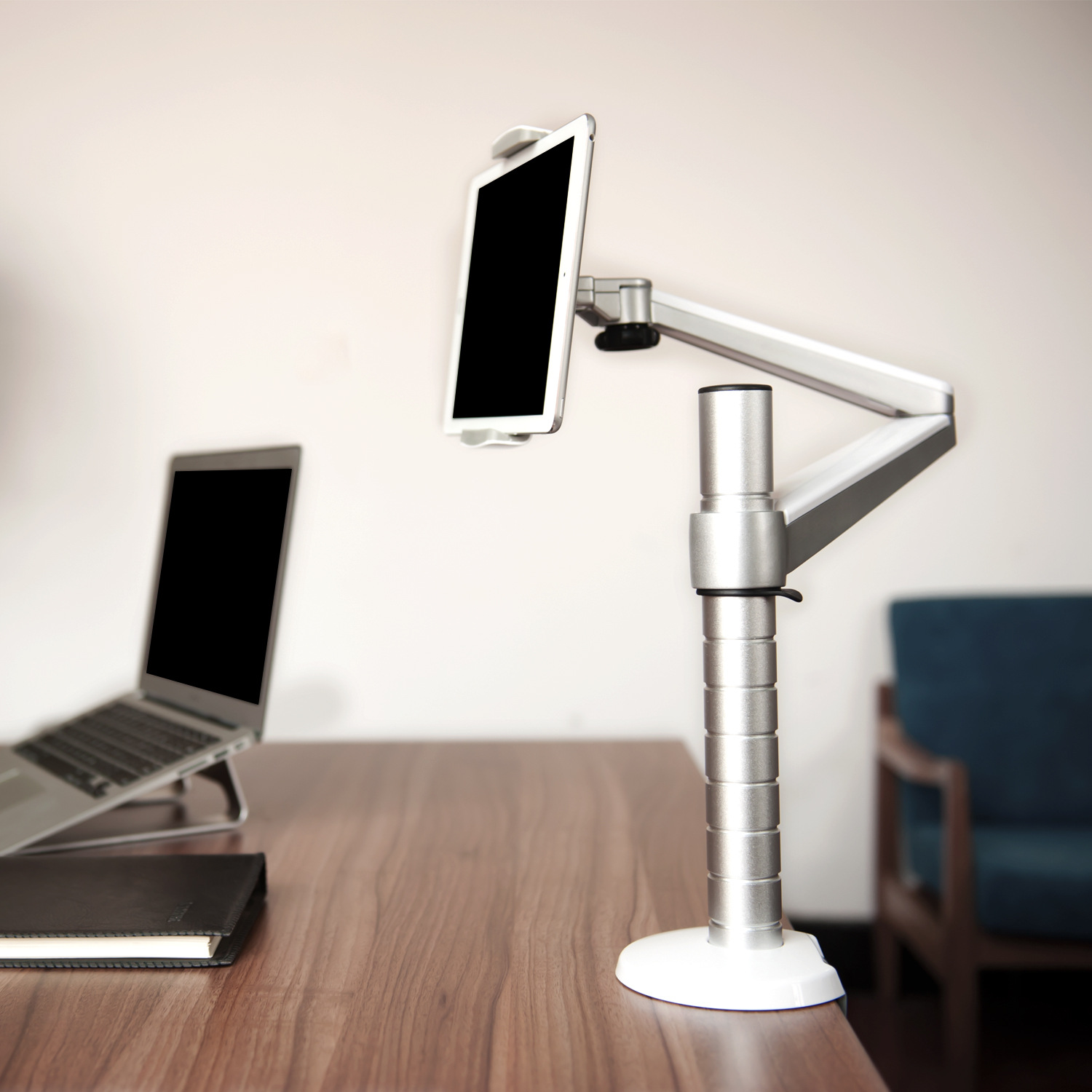 Aluminum Alloy Laptop Stand Double-arm Office Lazy Tablet Stand — foto 4