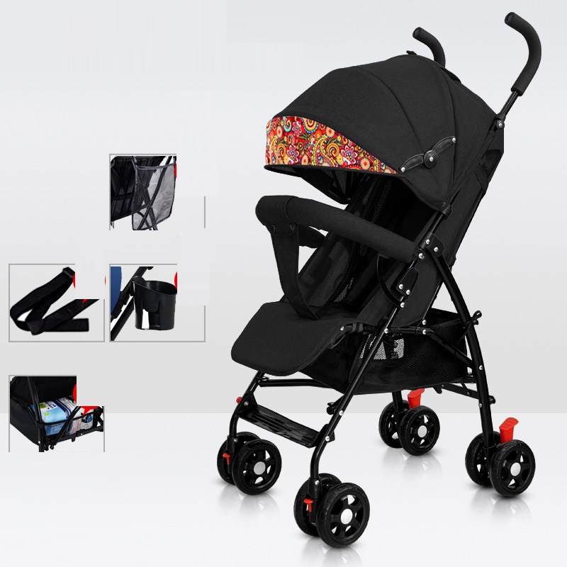 Sit And Lie Down Baby Portable Folding Simple Trolley — foto 24